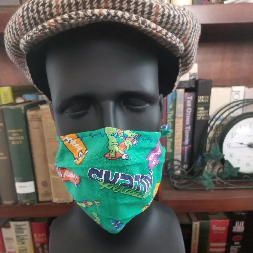 Cloth Face Mask w/ Silver/Copper Filters-Ninja Tu